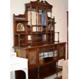 VICTORIAN MAHOGANY MIRRORED BACK SIDEBOARD