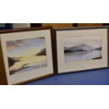 2 FRAMED WATERCOLOURS BY JEAN MCNEILL