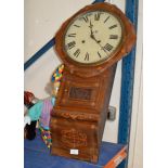 MAHOGANY CASED WALL CLOCK