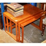 NEST OF 3 TEAK TABLES