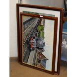 2 FRAMED RAILWAY PICTURES