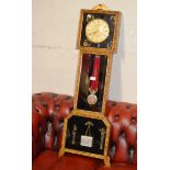 DECORATIVE GILT CLOCK