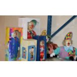 VARIOUS CLOWN ORNAMENTS