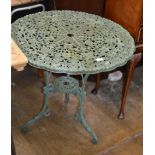 WROUGHT IRON PATIO TABLE