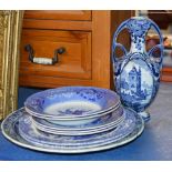 ASSORTED BLUE & WHITE CHINA