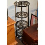 6 TIER WROUGHT IRON POT STAND