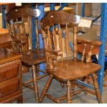 PAIR OF OAK CHAIRS