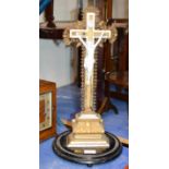 OLD 19TH CENTURY CRUCIFIX DISPLAY