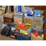 A COLLECTION OF VARIOUS TOOLS, POWER TOOLS, HAND TOOLS, SOCKET SETS ETC