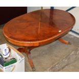 REPRODUCTION YEW WOOD COFFEE TABLE