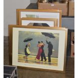 VARIOUS FRAMED VETTRIANO PRINTS