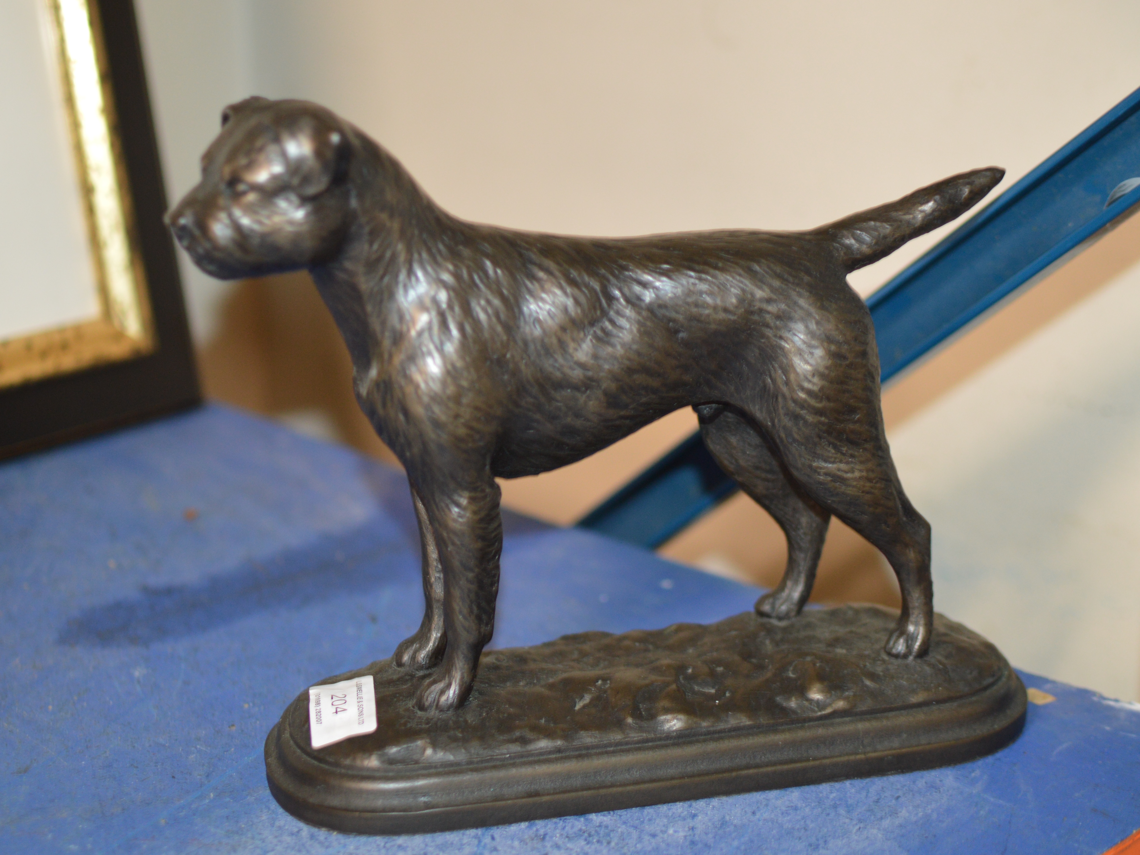 BRONZE FINISHED DOG ORNAMENT