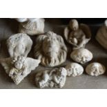 8 VARIOUS SMALL GARDEN ORNAMENTS