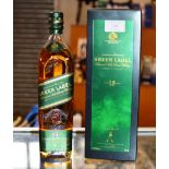 JOHNNIE WALKER GREEN LABEL 15 YEAR OLD BLENDED MALT SCOTCH WHISKY, WITH PRESENTATION BOX - 70CL, 43%