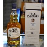 OLD PULTENEY 12 YEAR OLD SINGLE MALT SCOTCH WHISKY, WITH PRESENTATION BOX - 70CL, 40% VOL