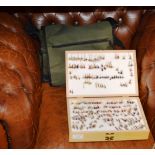VARIOUS FISHING ACCESSORIES, TACKLE BAG WITH REELS, LINES ETC, FLY BOX WITH QUANTITY TROUT FLIES,