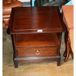STAG MAHOGANY SINGLE DRAWER BEDSIDE TABLE