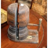 OLD VICTORIAN WOODEN HAT STRETCHER