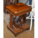 REGENCY ROSEWOOD SINGLE DRAWER OCCASIONAL TABLE