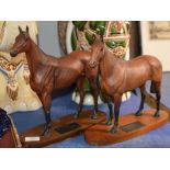 2 BESWICK RACE HORSE ORNAMENTS, ARKLE & RED RUM