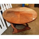 MID-CENTURY CIRCULAR TEAK COFFEE TABLE