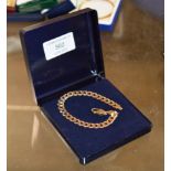 9 CARAT GOLD BRACELET - APPROXIMATE WEIGHT = 10.1 GRAMS