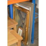 QUANTITY VARIOUS FRAMED PICTURES & MIRRORS