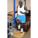 NOVELTY LIFE SIZE BASKETBALL PLAYER MODEL IN THE STYLE OF MICHAEL JORDAN