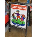 VINTAGE LYONS MAID ICE CREAM SIGN