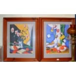 PAIR OF FRAMED SAMUEL PEPLOE PRINTS