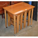 NEST OF VINTAGE TEAK TABLES