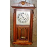 MAHOGANY CASED WALL CLOCK