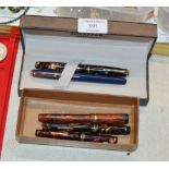 5 VARIOUS VINTAGE PENS