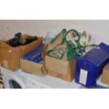 VARIOUS BOXES & BAGS WITH GENERAL CERAMICS