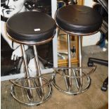 PAIR OF MODERN BAR STOOLS