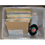 BOX WITH QUANTITY LP RECORDS