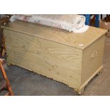 LARGE WOODEN BLANKET BOX