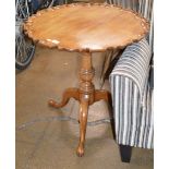 MAHOGANY SNAP TOP BREAKFAST TABLE