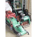 QUALCAST CLASSIC PETROL 35S LAWNMOWER, QUALCAST ELECTRIC LAWN MOWER