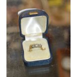 18 CARAT GOLD DIAMOND TRILOGY RING