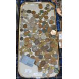 TRAY WITH ASSORTED OLD COINAGE