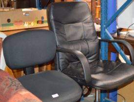 2 MODERN OFFICE CHAIRS