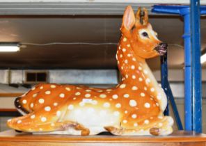 LARGE CERAMIC DEER ORNAMENT