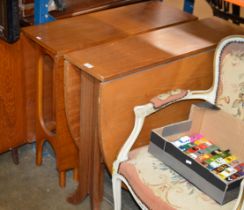 2 TEAK GATE LEG TABLES