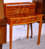 REPRODUCTION YEW WOOD LADIES DESK