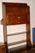 OAK BUREAU BOOKCASE