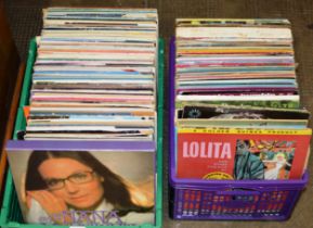 2 BOXES WITH QUANTITY LP RECORDS