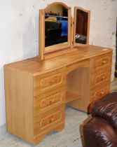 MODERN DRESSING TABLE WITH TRIPLE MIRROR