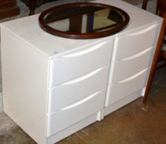 PAIR OF MODERN 3 DRAWER BEDSIDE CHESTS