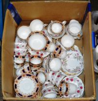 BOX WITH QUANTITY VARIOUS TEA WARE